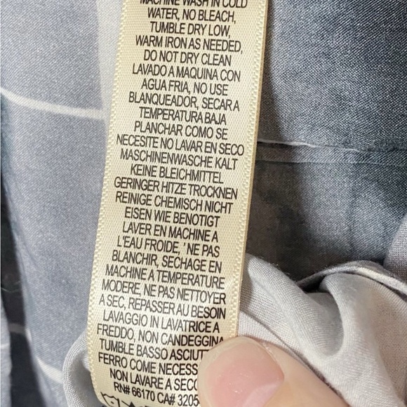 Anthropologie Cloth +Stone Tie Dye Plaid Long Button Up XSMALL - Picture 7 of 7